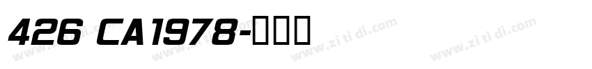 426 CA1978字体转换